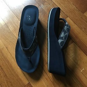 Coach wedge sandals
